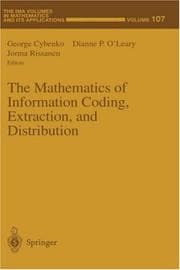Tapa de The mathematics of information coding, extraction, and distribution