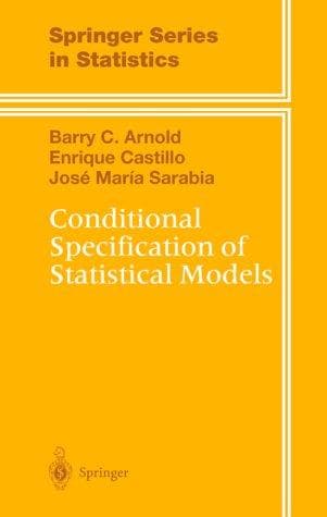Tapa de Conditional specification of statistical models