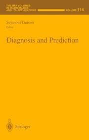Tapa de Diagnosis and Prediction (The IMA Volumes in Mathematics and its Applications)