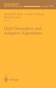 Tapa de Grid generation and adaptive algorithms