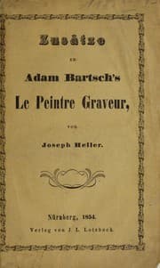 Tapa de Zusätze zu Adam Bartsch's Le peintre-graveur