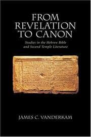 Tapa de From Revelation to Canon