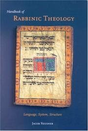 Tapa de Handbook of Rabbinic Theology