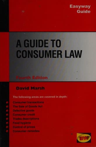 Tapa de Guide to Consumer Law