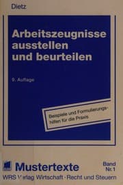 Tapa de Arbeitszeugnisse ausstellen und beurteilen