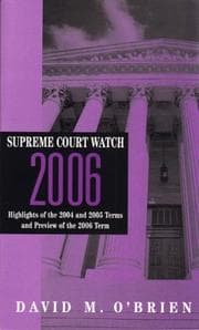 Tapa de Supreme Court Watch 2006 (Supreme Court Watch)
