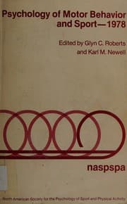 Tapa de Psychology of motor behavior and sport, 1978