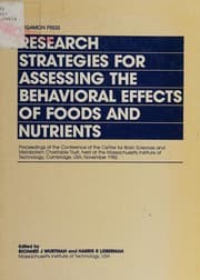 Tapa de Research strategies forassessing the behavioral effects of food and nutrients