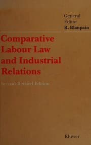Tapa de Comparative labour law and industrial relations