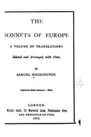 Tapa de The Sonnets of Europe, A Volume of Translations