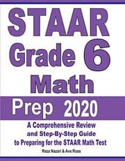 Tapa de STAAR Grade 6 Math Prep 2020