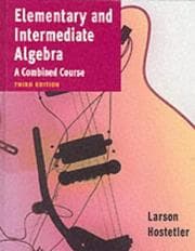 Tapa de Elementary and intermediate algebra