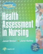 Tapa de Health assessment in nursing