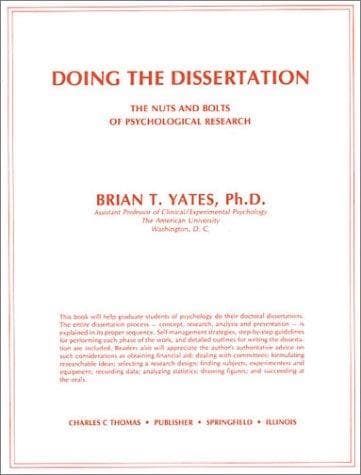 Tapa de Doing the dissertation