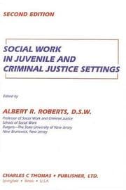 Tapa de Social work in juvenile and criminal justice settings