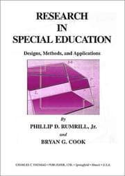 Tapa de Research in special education