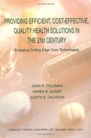 Tapa de Providing efficient, cost-effective, quality health solutions in the 21st century