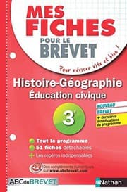 Tapa de Mes fiches ABC du Brevet Histoire Géographie Education civique 3e