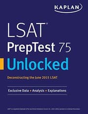 Tapa de LSAT PrepTest 75 Unlocked