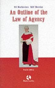 Tapa de Outline of the Law of Agency
