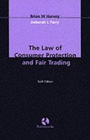 Tapa de The Law of Consumer Protection and Fair Trading