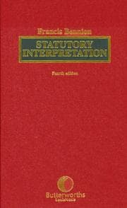 Tapa de Statutory interpretation