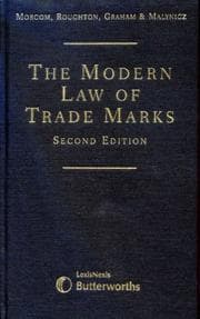 Tapa de The Modern Law of Trade Marks