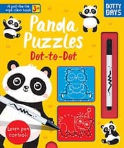 Tapa de Panda Puzzles Dot-to-Dot