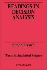 Tapa de Readings in decision analysis