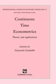 Tapa de Continuous-time econometrics