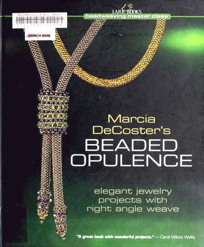 Tapa de Marcia DeCoster's beaded opulence