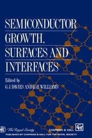 Tapa de Semiconductor growth, surfaces, and interfaces