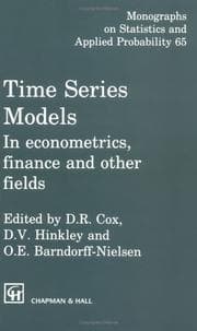 Tapa de Time series models in econometrics, finance and other fields