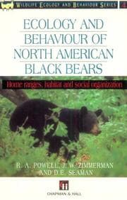 Tapa de Ecology and behaviour of North American black bears