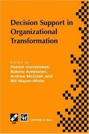 Tapa de Decision support in organizational transformation