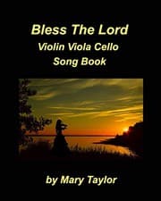Tapa de Bless The Lord Violin Viola Cello Song Book