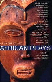 Tapa de Contemporary African plays