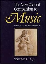 Tapa de The New Oxford companion to music