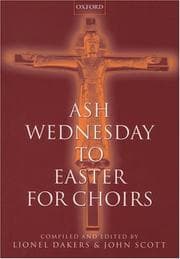 Tapa de Ash Wednesday to Easter for Choirs