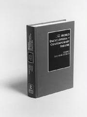 Tapa de World Encyclopedia of Contemporary Theatre