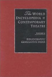 Tapa de World Encyclopedia of Contemporary Theatre, Volume 6