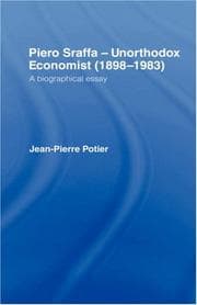 Tapa de Piero Sraffa, unorthodox economist (1898-1983)