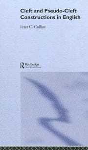 Tapa de Cleft and pseudo-cleft constructions in English
