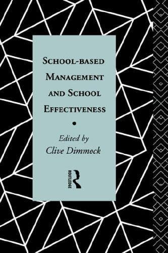 Tapa de School-Based Management and School Effectiveness (Educational Management)