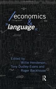Tapa de Economics and language