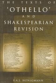 Tapa de The texts of Othello and Shakespearian revision