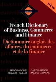 Tapa de Routledge French dictionary of business, commerce and finance