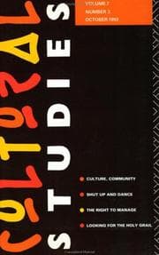 Tapa de Cultural Studies (Cultural Studies Journal)
