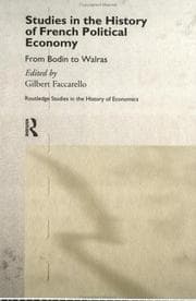 Tapa de Studies in the History of French Political Economy