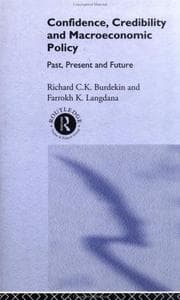 Tapa de Confidence, credibility, and macroeconomic policy